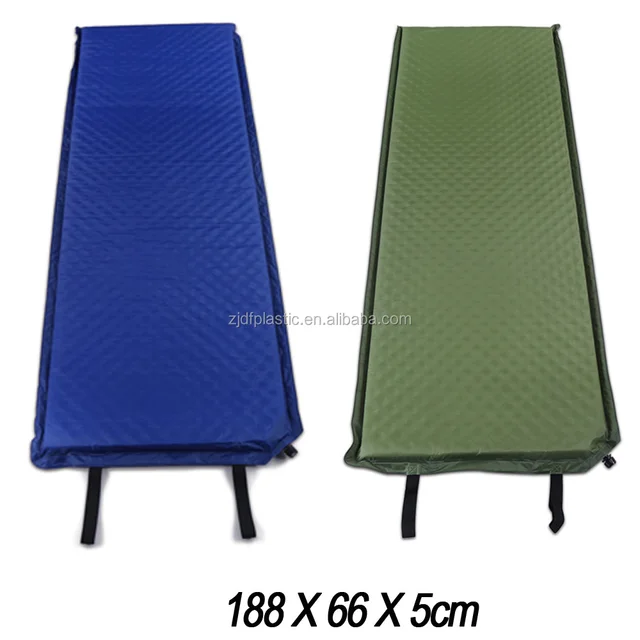 Single 190T Polyester Self Inflatable Sleeping Pad For European Supermarket