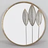 vintage round metal strap framed decorative wall decor mirror designs for home