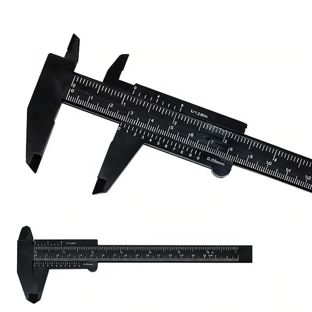 1 Pieces 150MM Plastic Sliding Vernier Caliper Mini Tool Measuring Ruler Useful 