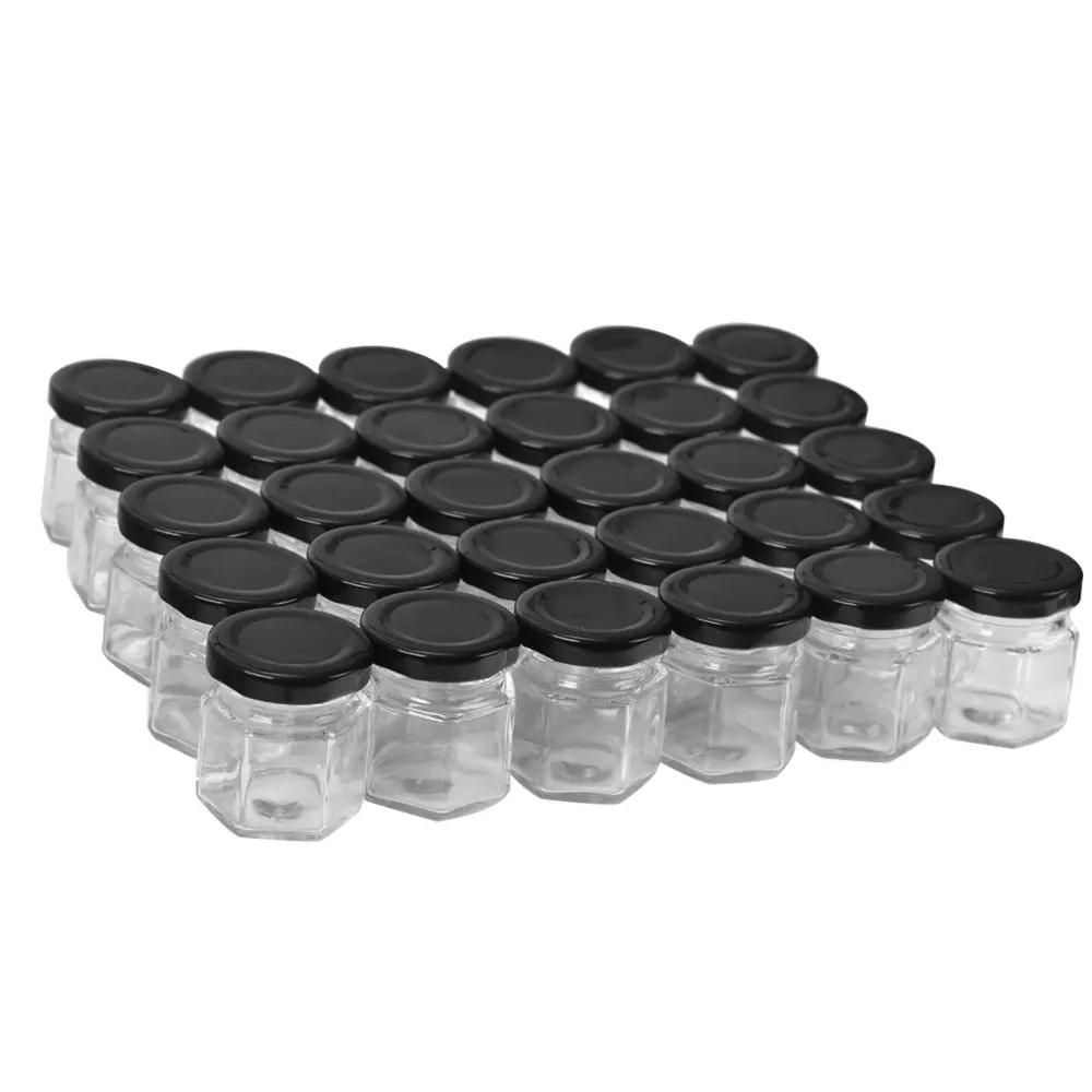 Buy 30 pack 1.5 oz 50ml Mini Clear Glass Jam Jars for Jam