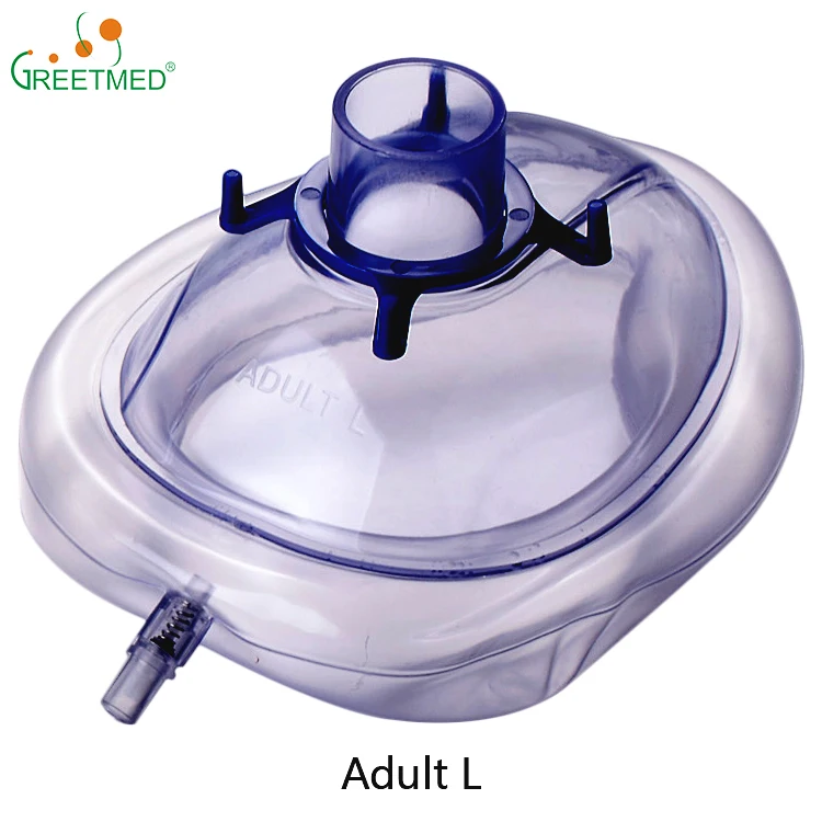 Factory price medical latex free pvc face anesthesia mask