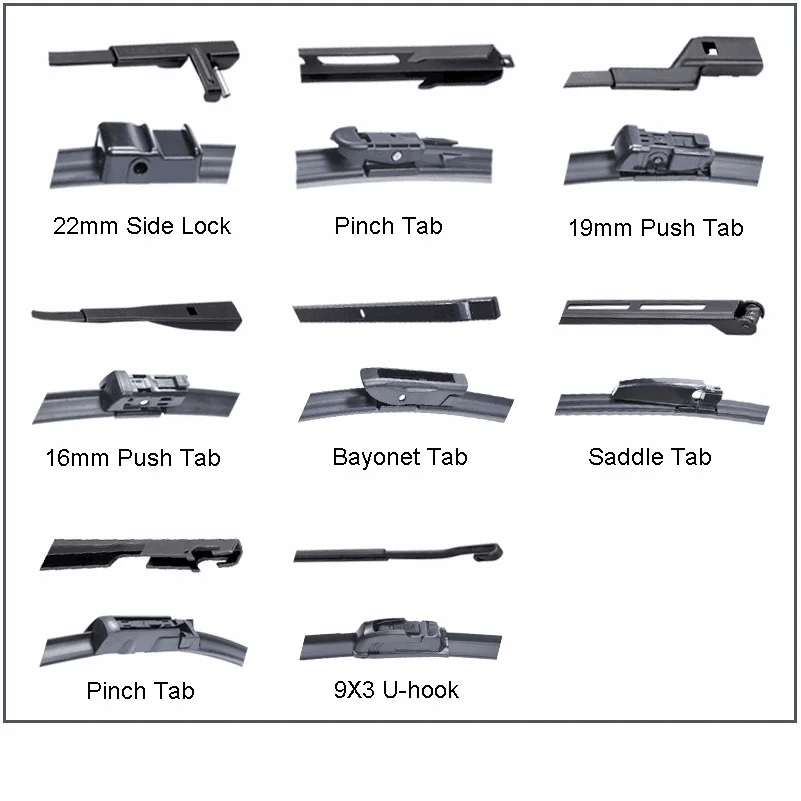 Qeepei Front And Rear Wiper Blades For Hyundai Accent 2012 2013 2014