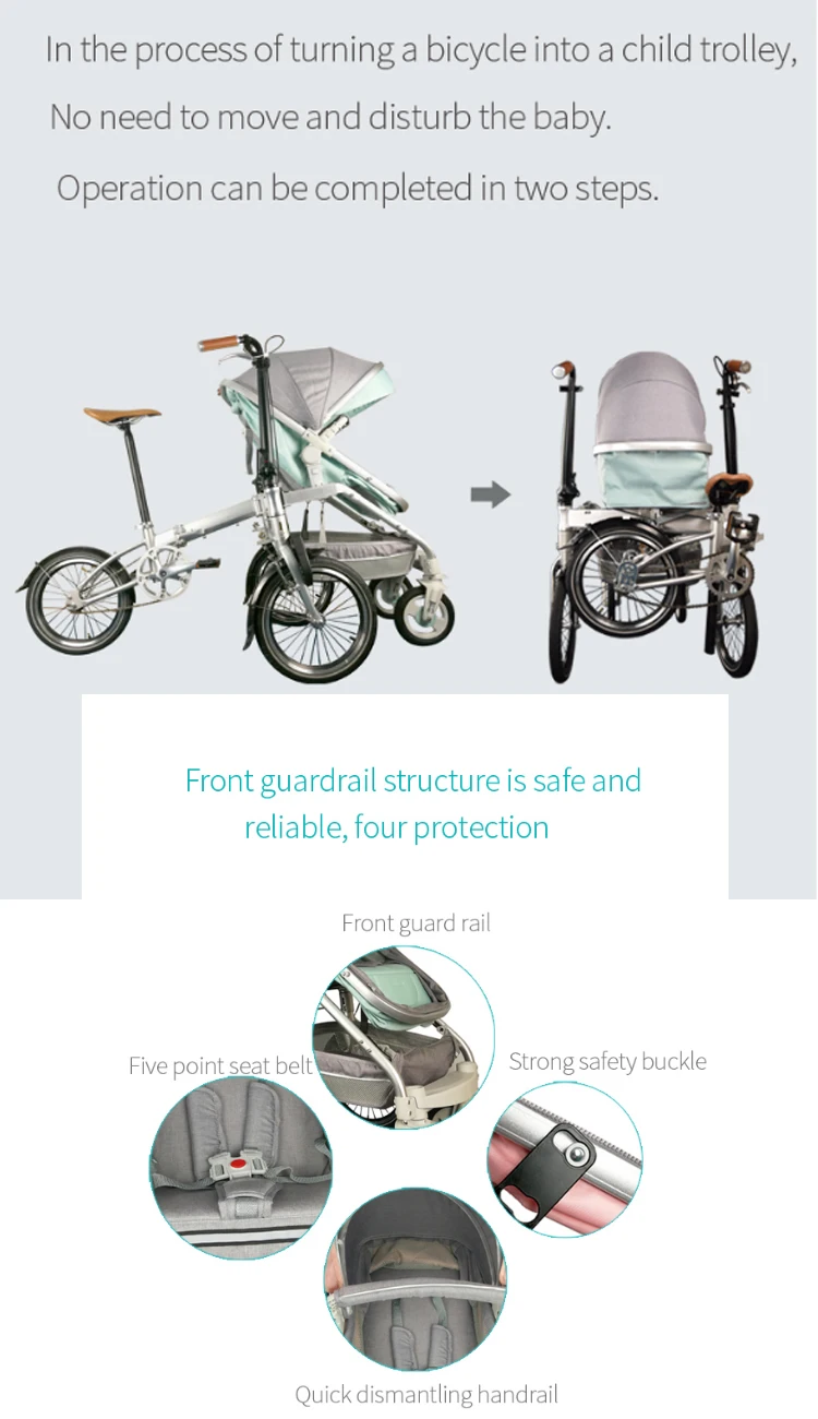 New Design Mother Baby Trolley Bicycle