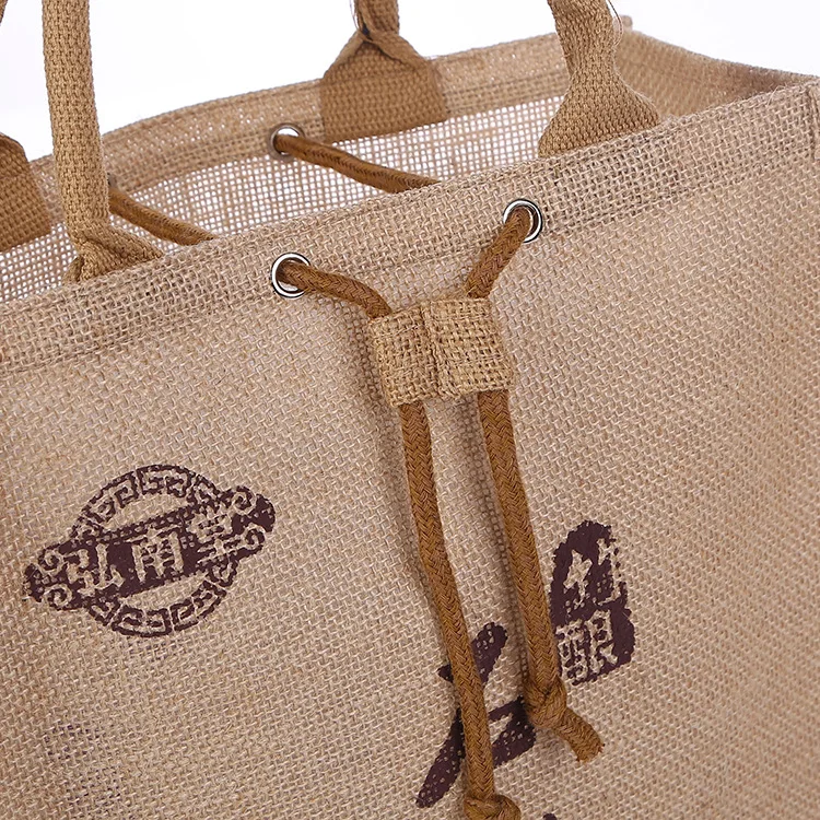 Natural Shopping Jute Tote Waterproof Jute Bag Buy Waterproof Jute Bag,Jute Bag