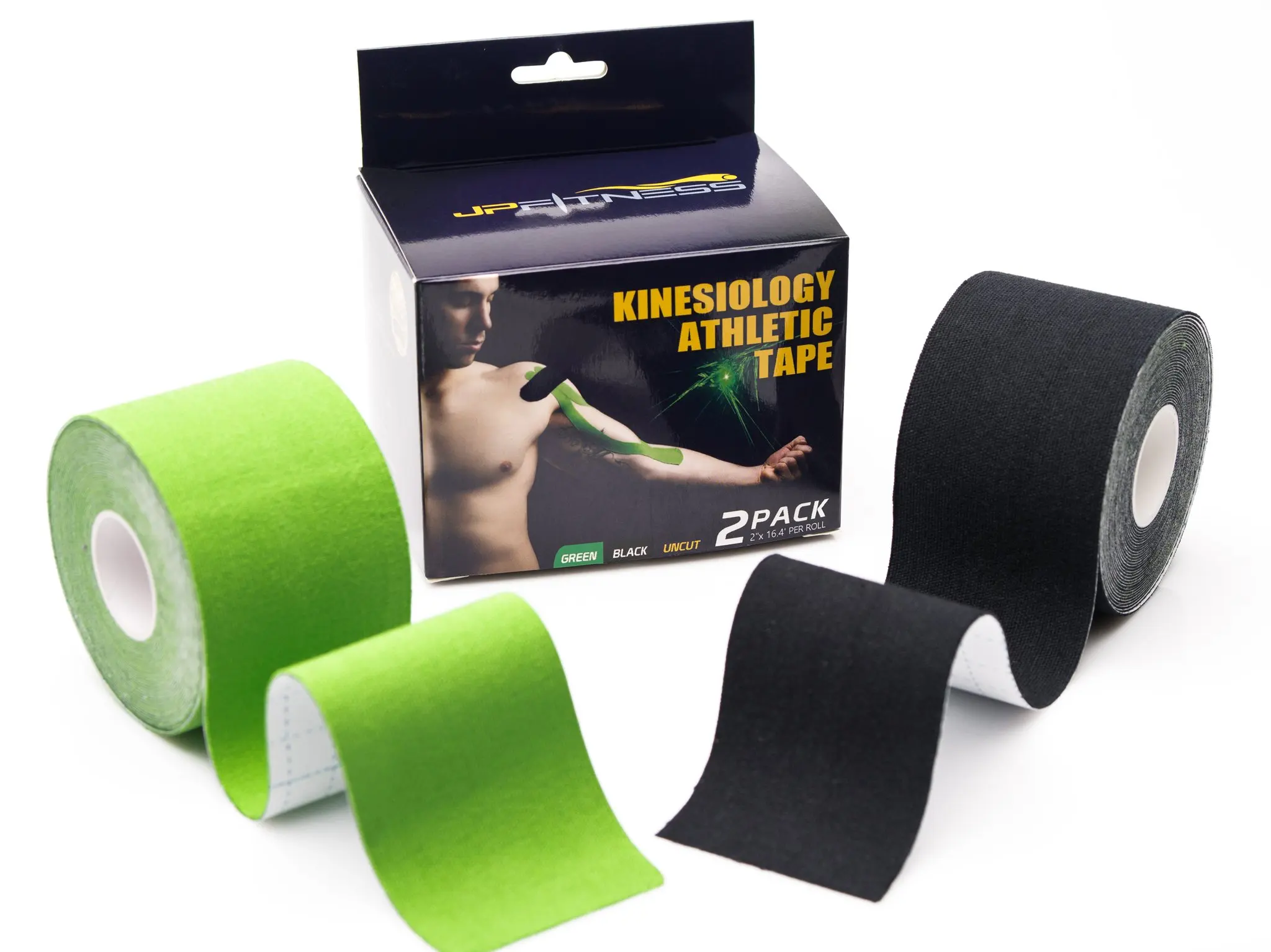 Tape 16. Кинезио тейп зеленый. Athletic Tape. Kinesiology Tape. KT Tape.