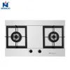 Durable Cooking appliances Stainless steel Indoor gas stove 2 burner for home kitchen