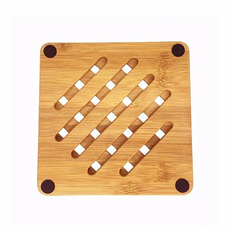 Heat Resistant Bamboo Table Mat With Nonslip Pads Buy Bamboo Table