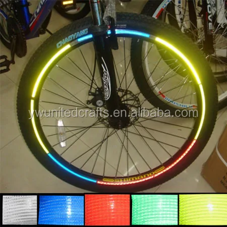 1M Cinta reflectante de para Llantas bicicletas Bicicleta para trekking,llantas y m/ás Pegatinas reflectoras Pegatinas Pegatinas reflectoras para bicicletas Pegatinas reflectantes 5 piezas