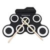 Amazon Hot Selling Electronic Foldable Drum Set Portable Mini Usb Drum Kit e Roll Up Practise Drums Sets For Kids