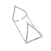 2019 customized fashion sterling silver knuckle long finger ring