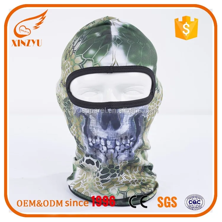 Windproof Full Face Ghost Skull Military Tactical Camo Face  Balaclava For Motorcycle Unisex