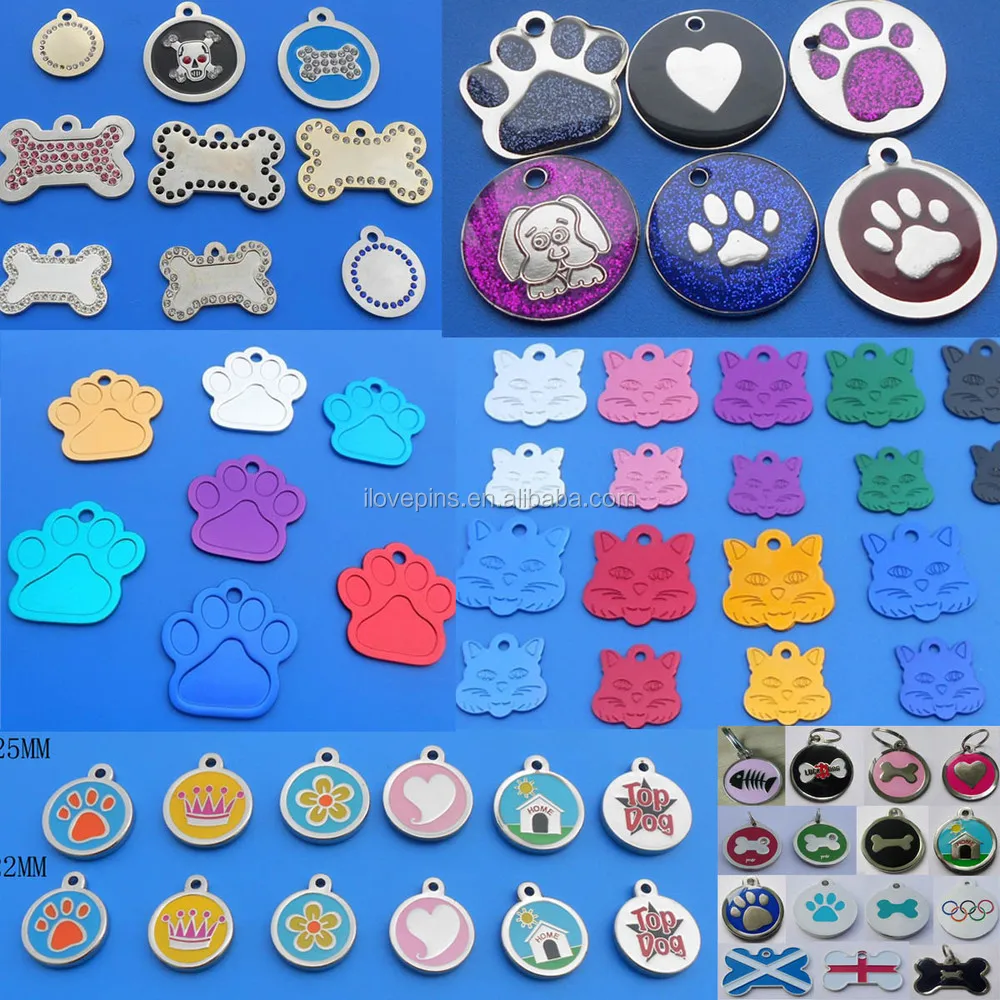 Aluminum Dog Tag With Rubber,Plastic Rubber Around Pet Tag Buy Round