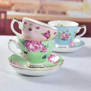 Wholesale Fine Bone China Ceramic With Flower Coffee Tea Cup