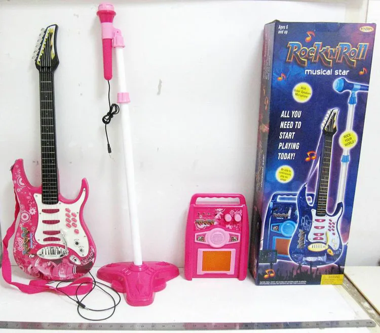 guitarra electrica con microfono para niños