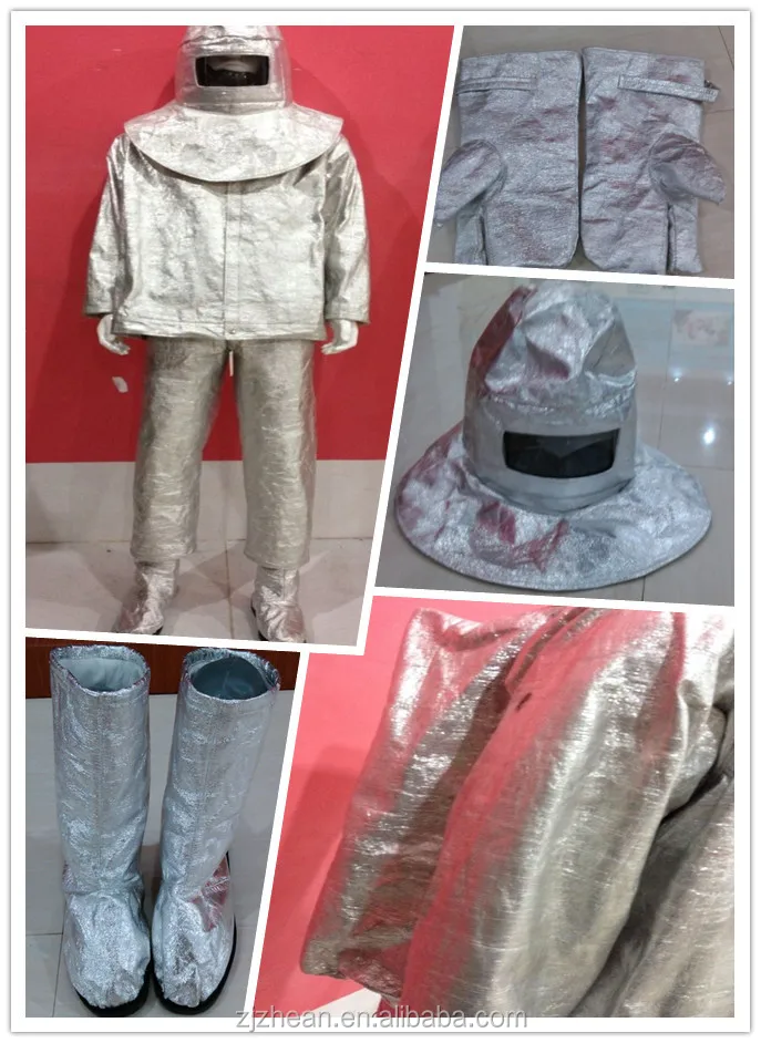 HEAT RESISTANT SUIT/ ANTI FIRE ANTI HEAT SUIT/ ALUMINUM FOIL SUIT, View