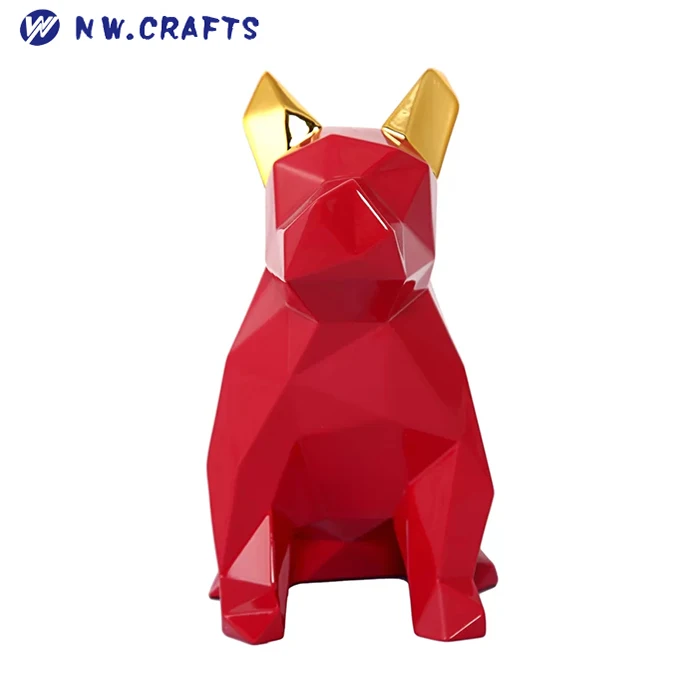 Modern Resin Sculpture Abstract Cat Statue Minimal Art Simple Life Home