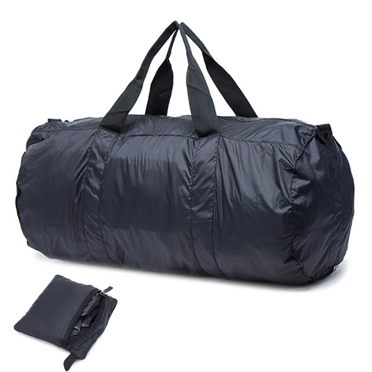 Lightweight Large Capacity Foldable Travel Bag for Gym Sports Duffel Bag OEM & ODM Black or Other Colors 500PCS H-T001 JR