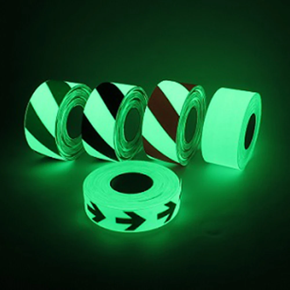 10 Hours Glowing Self-adhesive Night Glow Tape/photoluminescent Vinyl ...