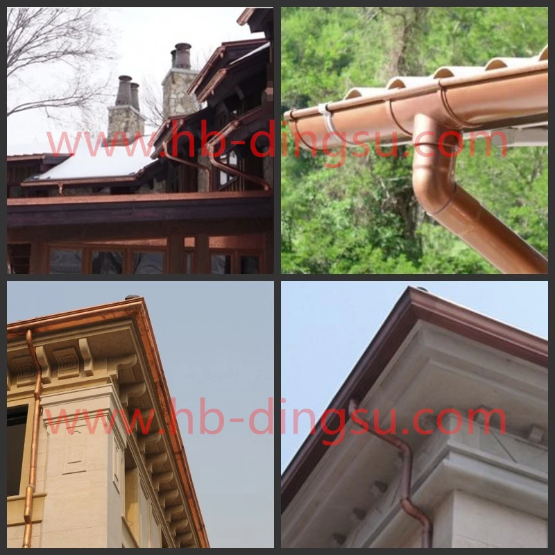 Factory Copper Rain Gutter And Downpipes/gutter And Fittings/half Round