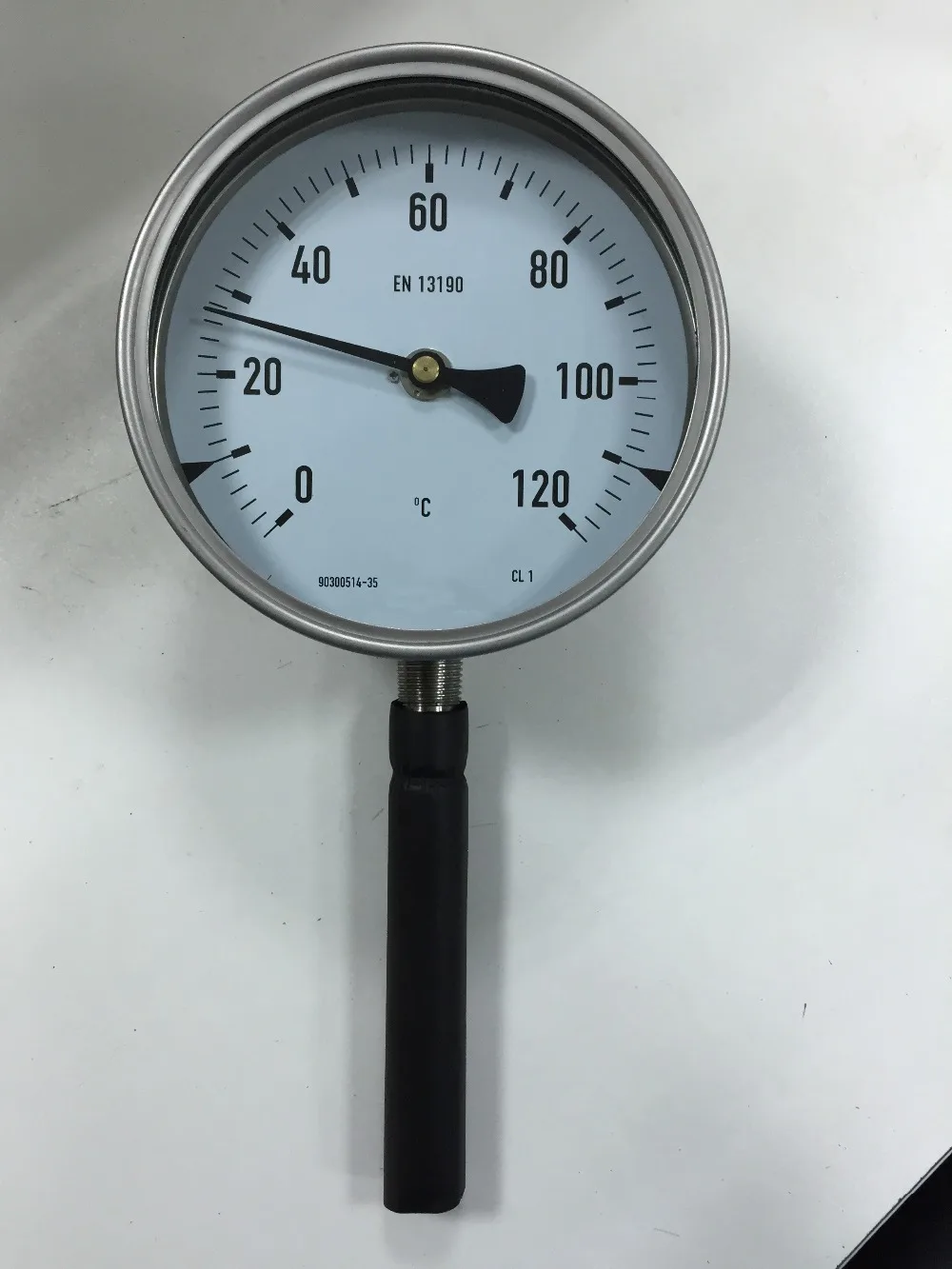 Diameter 160mm 120 Degree Stainless Steel Hot Water Temperature Gauge