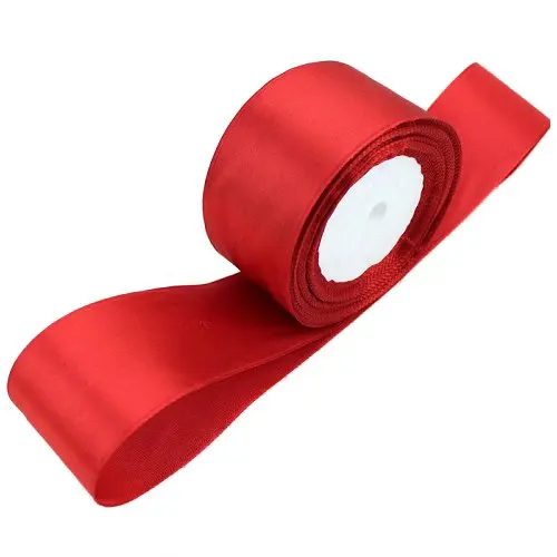 TOOGOO(R) 1 roll (25 yards/roll) 2'' (50mm) single face Satin Ribbon Webbing Decoration Gift Christmas Ribbons(red)