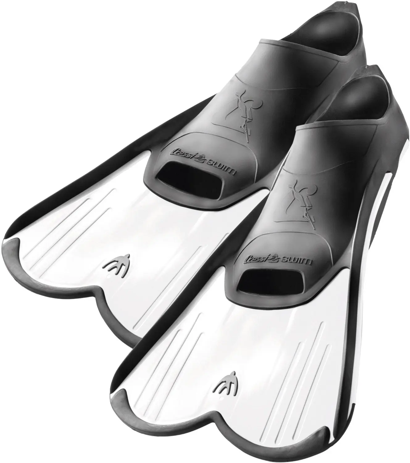 Light Cressi Short Full Foot Pocket Fins for Swimming or Training in ...