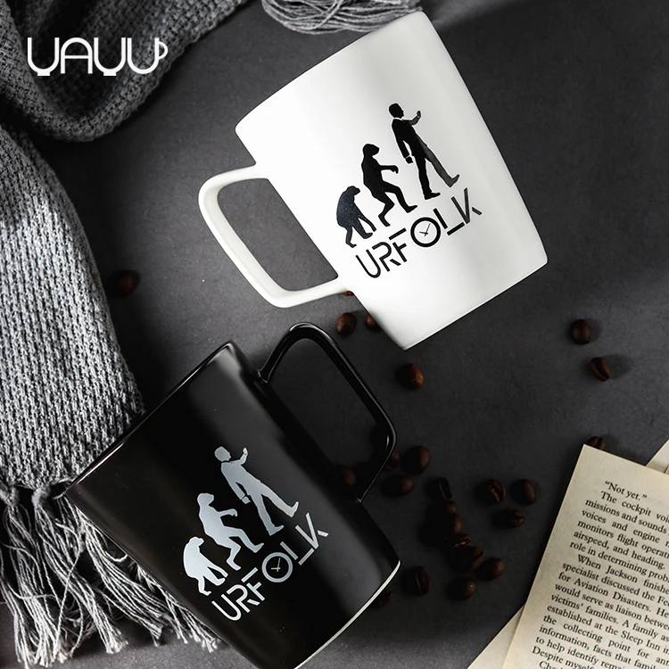 Modern style 350ml multi-colored quality cheap ceramic restaurant coffee mug.jpg