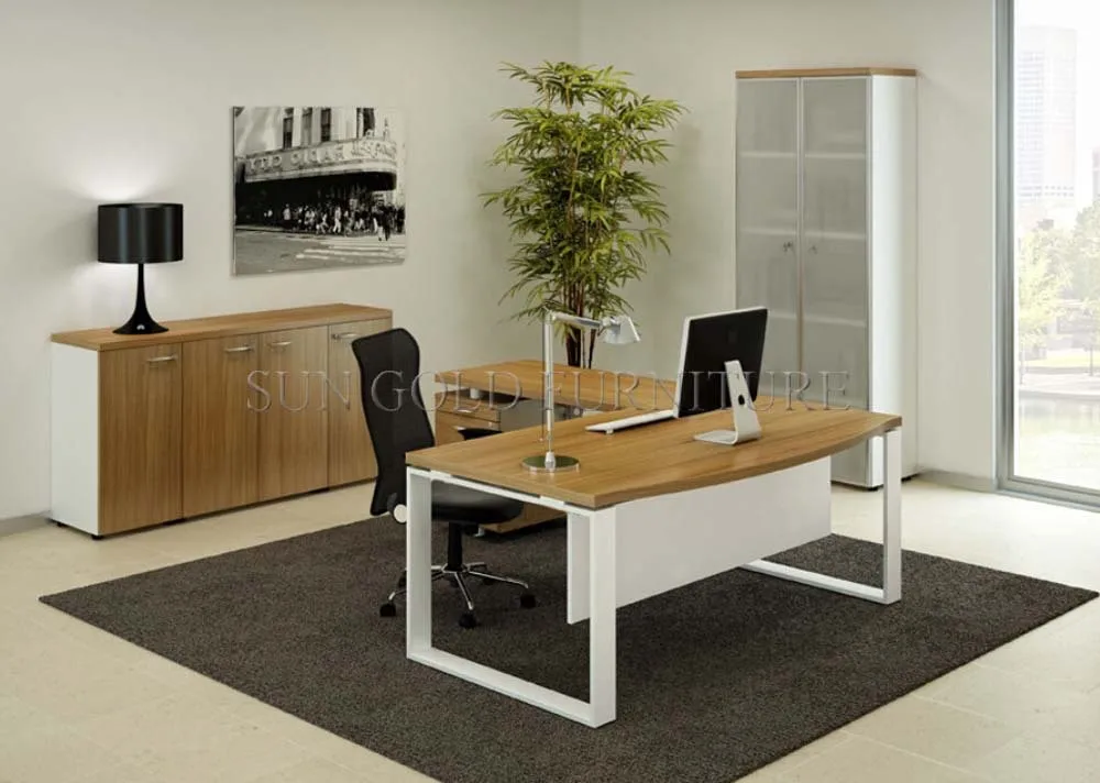 ホームオフィスデスクホワイトスチールフットオフィステーブル家具 (sz-od301) - Buy ホームオフィスデスク、オフィステーブル