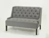 Living room use button design 2 seat wooden sofa wooden fabric loveseat sofa (KY-3197)