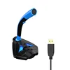 Coolcold DC 4.5V Wired Microphone USB Port Gaming Microphone With Led Light
