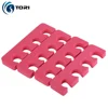 Disposable colorful nail art tool eva pedicure foam toe separators