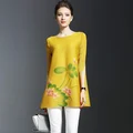 Fold Big Swing Dress Summer 2016 New Casual Dress Short sleeved Loose Print Dress