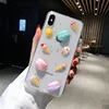 3d cookie cute icecream chocolate macaroon dripping epoxy clear protective mobile phone case cover for iphone series BIA294