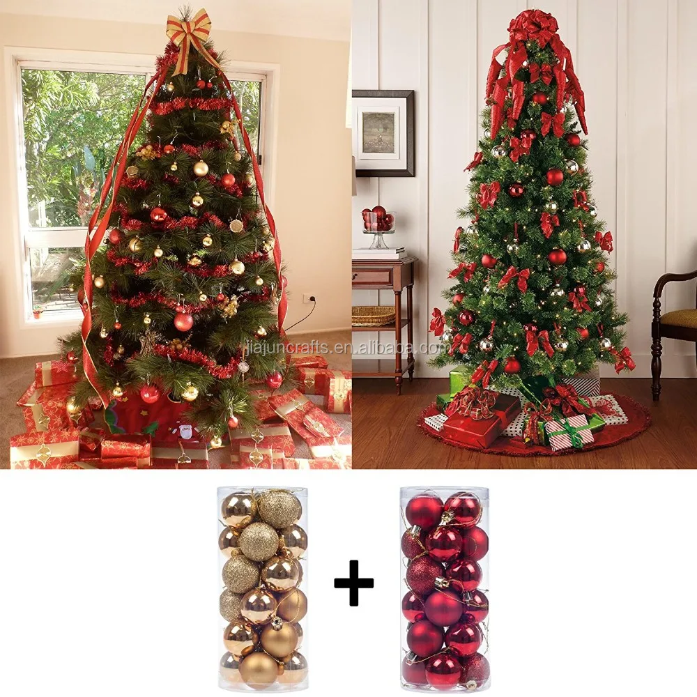 Wholesale Cheap Plastic Christmas Tree Ornament Shiny Gitter Or Matt