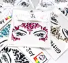 Eyeline gems tattoo sticker, eye temporary gems tattoo