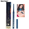 Music Flower Supersmooth Sweatproof Waterproof 24H Long Lasting Rotary Matte Colored Gel Eyeliner Pencil For Women Eye Make Up