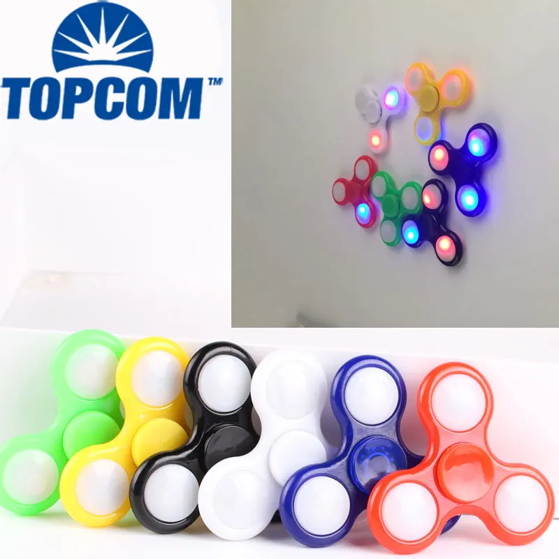 High Quality no Galling Colorful Light LED Hand Finger Fidget Spinner