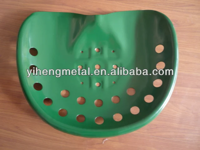 Cast metal garden pan seat/metal seat/garden tractor seat