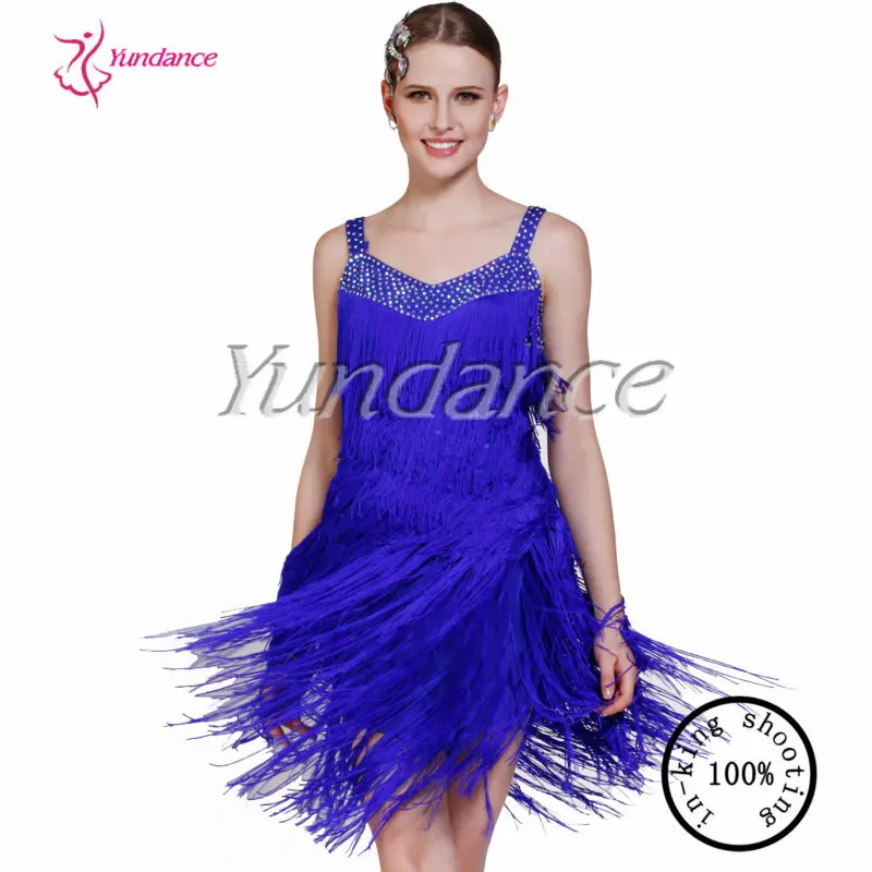 Blue Dress with Fringe