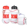 Promotional 550ml Silicone Sports Water Bottle With Food Grade PP lid