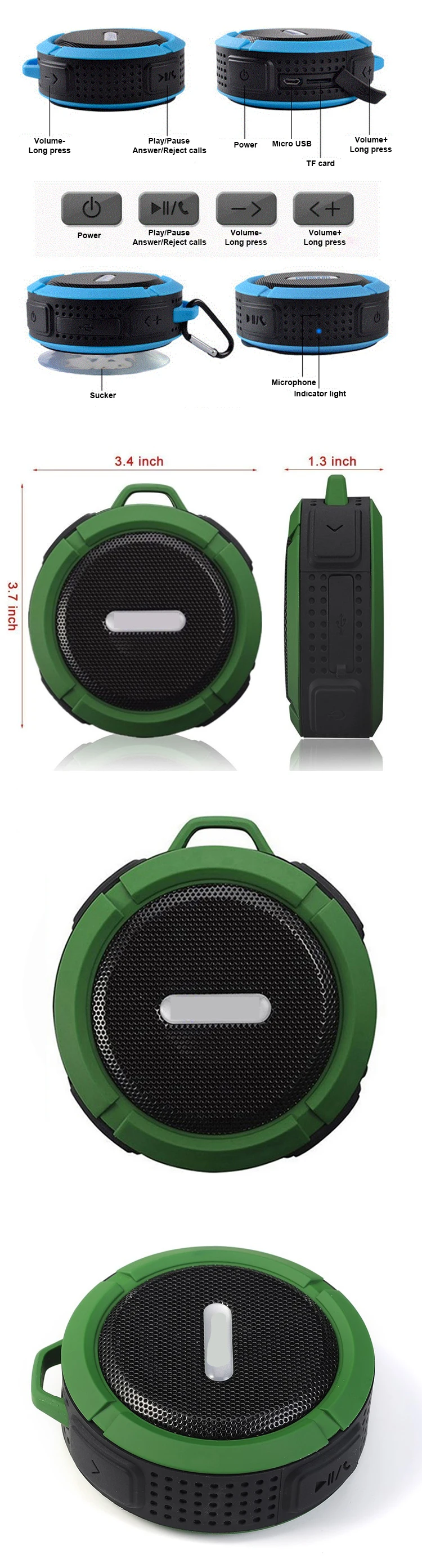Latest wireless subwoofer speaker portable waterproof - ANKUX.COM