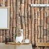 Vinyl Wall Decals 3D Wallpapers Stick Self Adhesive Pvc Wood Grain Decorative Stripe Natural Bamboo Design Pattern Wallpaper