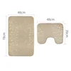 Bathroom Rugs Set 2 Piece Memory Foam Mats Extra Soft Anti-Slip Shower Large Bath Rugs