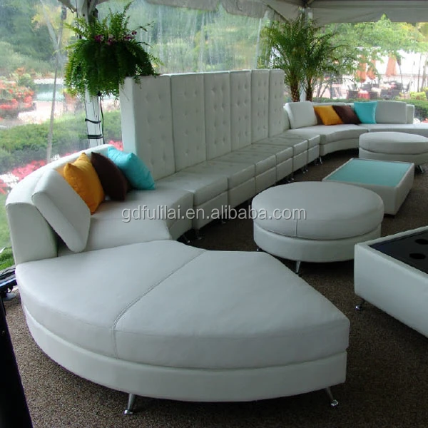 
outdoor leather decor White wedding lounge 