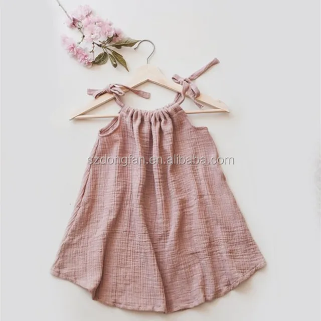 robe fille double gaze