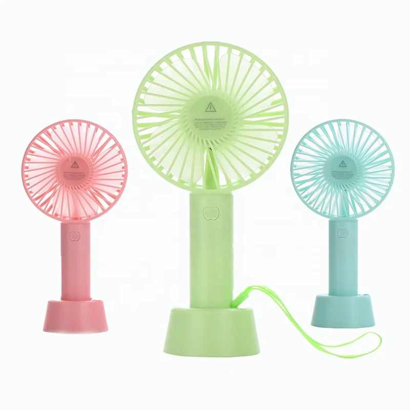 YIWU Outdoors Portable Mini Fan USB for Car Electric Battery Rechargeable Handheld Fan Color : Blue