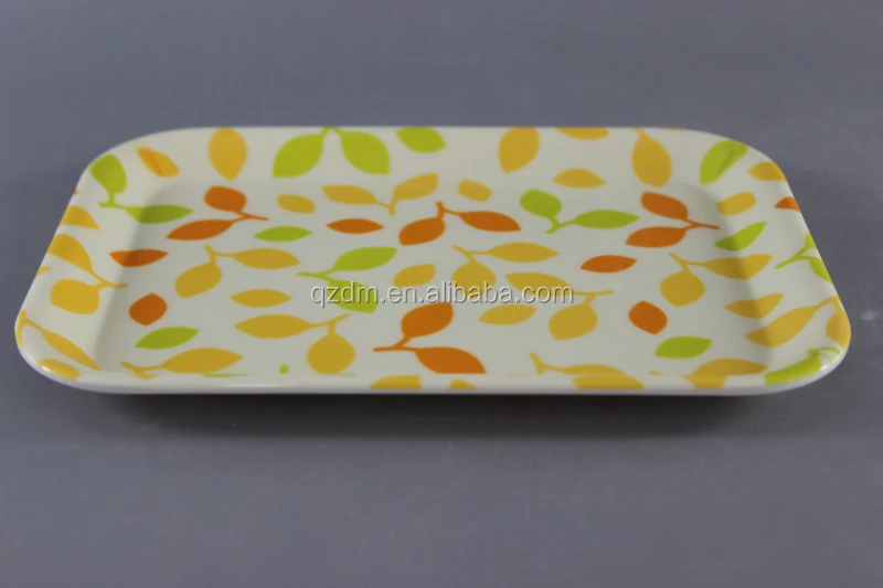 Non-slip surface Melamine tray Plastic Small tray