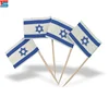 Hot sale factory price handmade colorful box Israel toothpick flag
