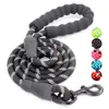 Hot Selling Highly Reflective Threads Strong Durable Polyester Dog Leash with Comfortable Padded Handle for Medium Large Dogs