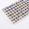 8mm 10mm Round Glass Natural Beads Fireworks Pattern Crystal Beads for Jewelry Making
